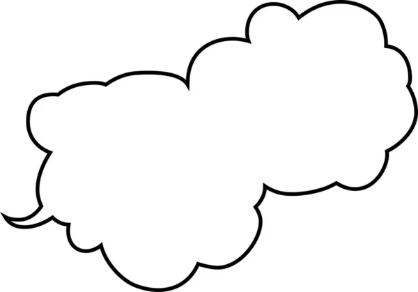 Αυτή Είναι Μια Απεικόνιση Του Χαριτωμένο Σύννεφο Λόγου Κινουμένων Σχεδίων — Διανυσματικό Αρχείο