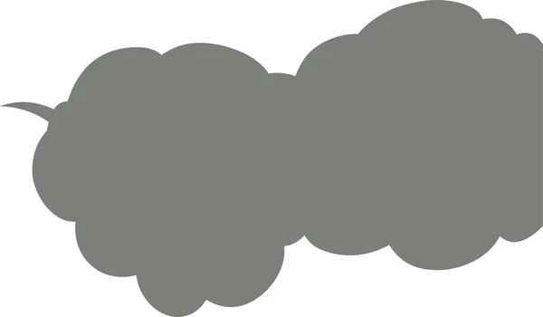 Toto Ilustrace Cute Cartoon Cloud Speech Bublina Připojena Bokem — Stockový vektor