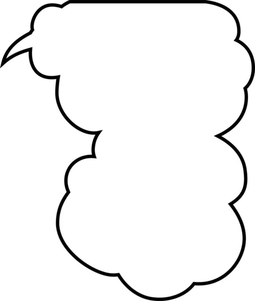 这是与垂直相连的可爱卡通云彩语音泡沫的一个例证 — 图库矢量图片