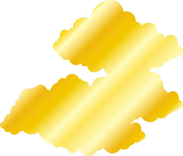 これは日本の雲同士のつながりのイラストです — ストックベクタ