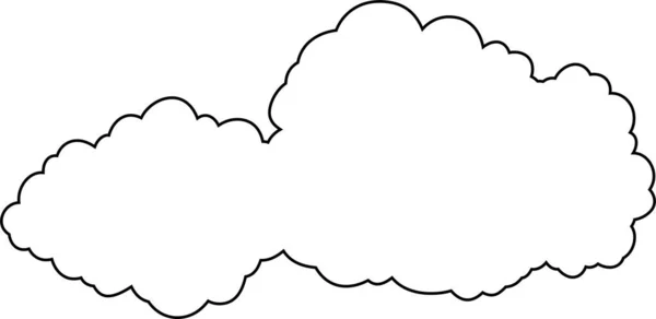 Egy Illusztráció Japán Felhőkről Amik Összeköttetésben Állnak Egymással — Stock Vector