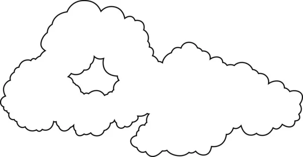 Esta Una Ilustración Nubes Japonesas Conectadas Entre — Archivo Imágenes Vectoriales