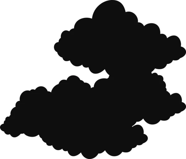 Esta Uma Ilustração Das Nuvens Japonesas Ligadas Umas Outras — Vetor de Stock