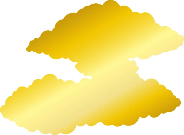 Ilustracja Japońskich Chmur Połączonych Sobą — Wektor stockowy