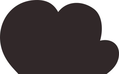 Bu şirin çizgi film bulutlarının bir çizimi. 