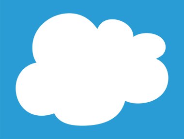 Bu şirin çizgi film bulutlarının bir çizimi. 