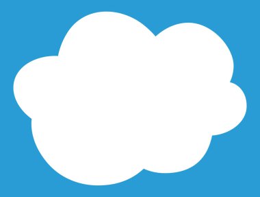 Bu şirin çizgi film bulutlarının bir çizimi. 