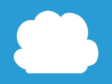 Bu şirin çizgi film bulutlarının bir çizimi. 