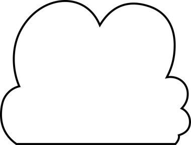 Bu şirin çizgi film bulutlarının bir çizimi. 