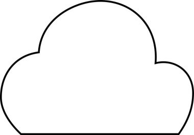 Bu şirin çizgi film bulutlarının bir çizimi. 