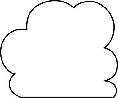 Bu şirin çizgi film bulutlarının bir çizimi. 