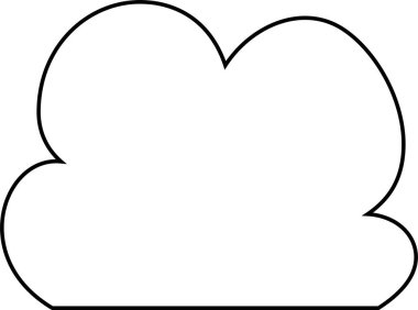 Bu şirin çizgi film bulutlarının bir çizimi. 