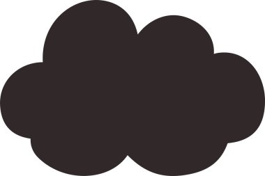 Bu şirin çizgi film bulutlarının bir çizimi. 