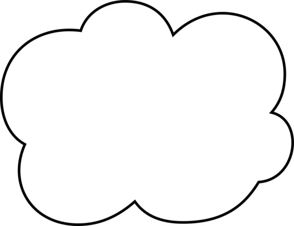 Questa Illustrazione Carino Cartoni Animati Nuvole — Vettoriale Stock
