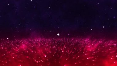 Bu, parçacık ışığının deniz gibi bir araya gelmesinin bir çizimi.