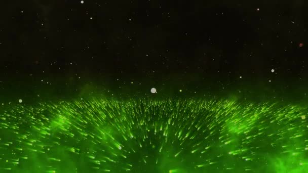 Ceci Est Une Illustration Rassemblement Lumière Des Particules Comme Mer — Video