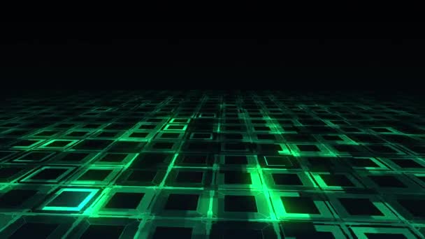 Ceci est une vidéo de plancher cyberespace 3D 