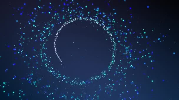 Ilustracja Światła Spiralnego Obracającego Się Kierunku Środka — Wideo stockowe