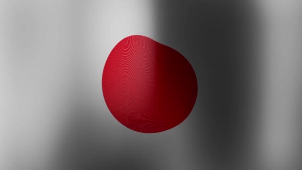 Dies Ist Ein Video Von Flatternder Japanischer Flagge — Stockvideo