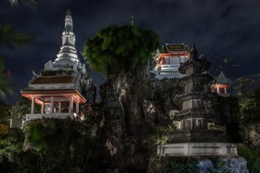 Khao Mo, The pagoda and pavilion on small mountain in garden tha