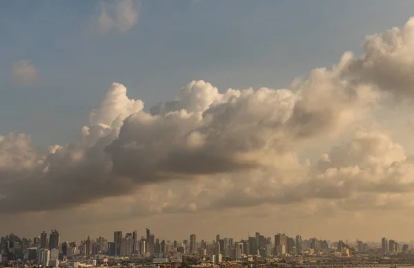 Bangkok Tailândia Fevereiro 2020 Vista Céu Bangkok Vista Manhã Com — Fotografia de Stock