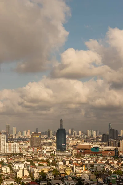 Bangkok Tailândia Fevereiro 2020 Vista Céu Bangkok Vista Manhã Com — Fotografia de Stock