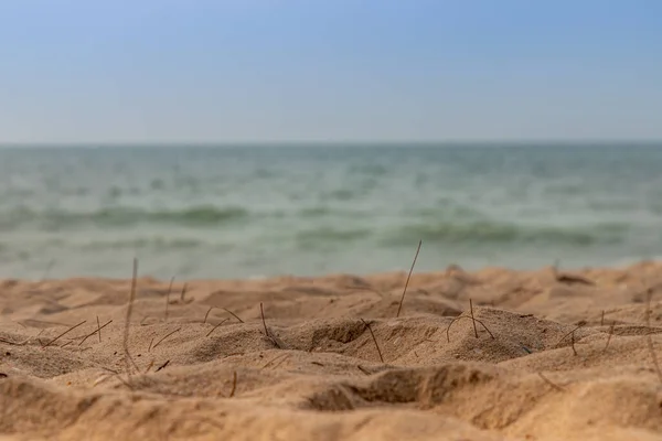 Пісок Пляжі Місце Копіювання Піщаний Візерунок Пляжу Влітку — стокове фото