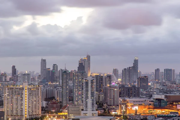 Bangkok Thailand Mei 2020 Uitzicht Lucht Van Bangkok Met Wolkenkrabbers — Stockfoto