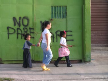 Okula giden çocuklar için. Güney Amerika. Venezuela 'da. Maracay. 2011