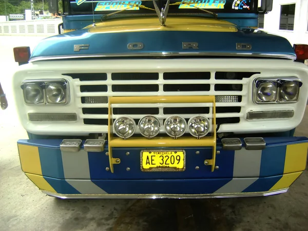 Jasnej Starej Autobus Venezuela Caracas Beach 2011 — Stock fotografie