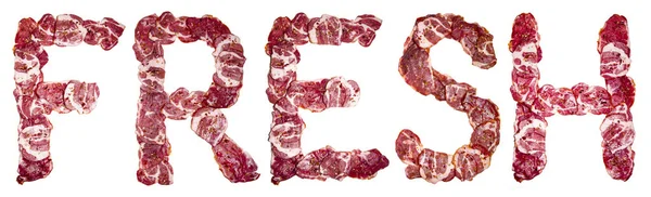 Taze. Taze et alfabesi. Tasarım için kavramsal yazı tipi.