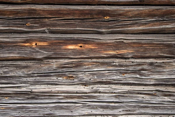 Parede de madeira velha de uma casa — Fotografia de Stock