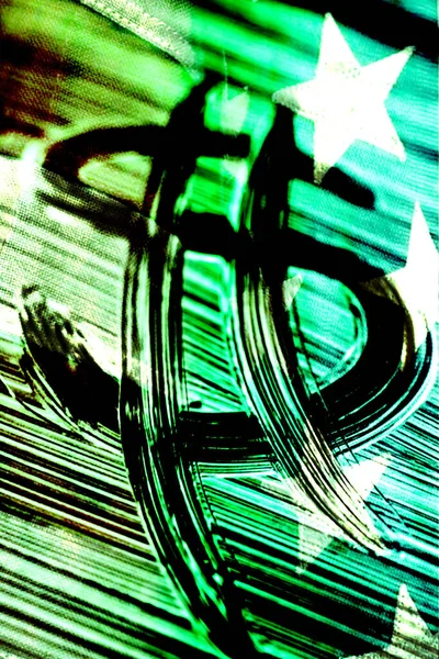 Символ Американської Валюти Тлі Прапора Сша Символ Долара Вручну Намальований — стокове фото