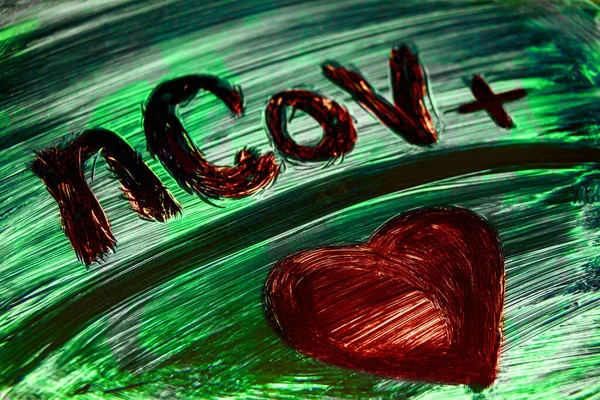 Coronavirus Inskripsjon Ncov Konseptuell Bakgrunn Rødt Hjerte Som Symbol Livet – stockfoto