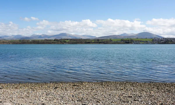 Veduta del Parco Nazionale di Snowdonia da Anglesey — Foto Stock