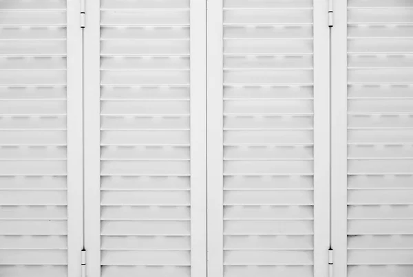 Typical white window shutters on portugese property — Stock Photo, Image