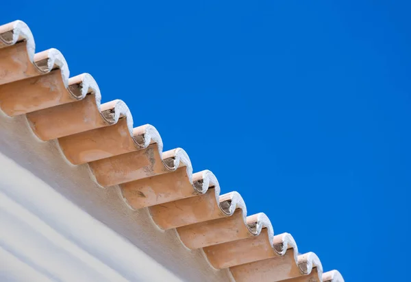 Typical roof eaves on Portugese property — Stock Photo, Image