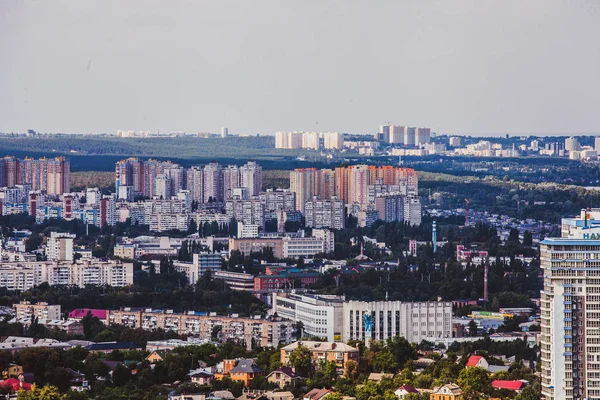 Vistas Kiev Voo Pássaro — Fotografia de Stock