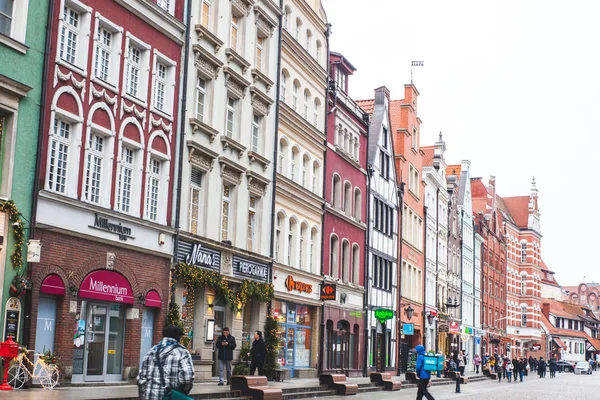 Alte Charmante Straßen Danzig Polen — Stockfoto