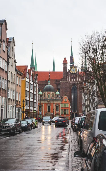 Alte Charmante Straßen Danzig Polen — Stockfoto