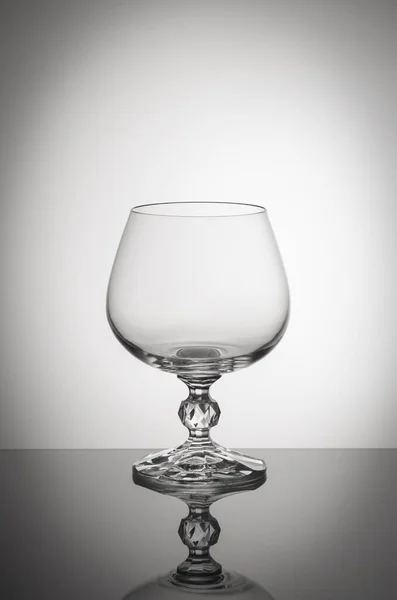 Скляна Чаша Білому Тлі Віньєті — стокове фото