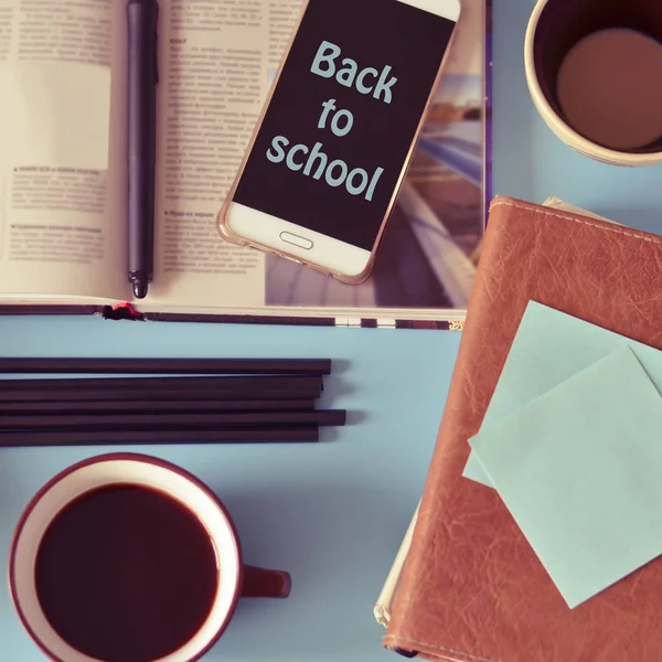 Back to school flat lay — Stock Photo, Image