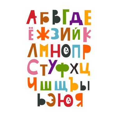sevimli çizgi alfabesi 