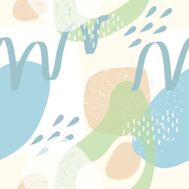 Vektör pastel renkler ile sorunsuz arka plan. Kumaş üzerine baskı için kullanılabilir