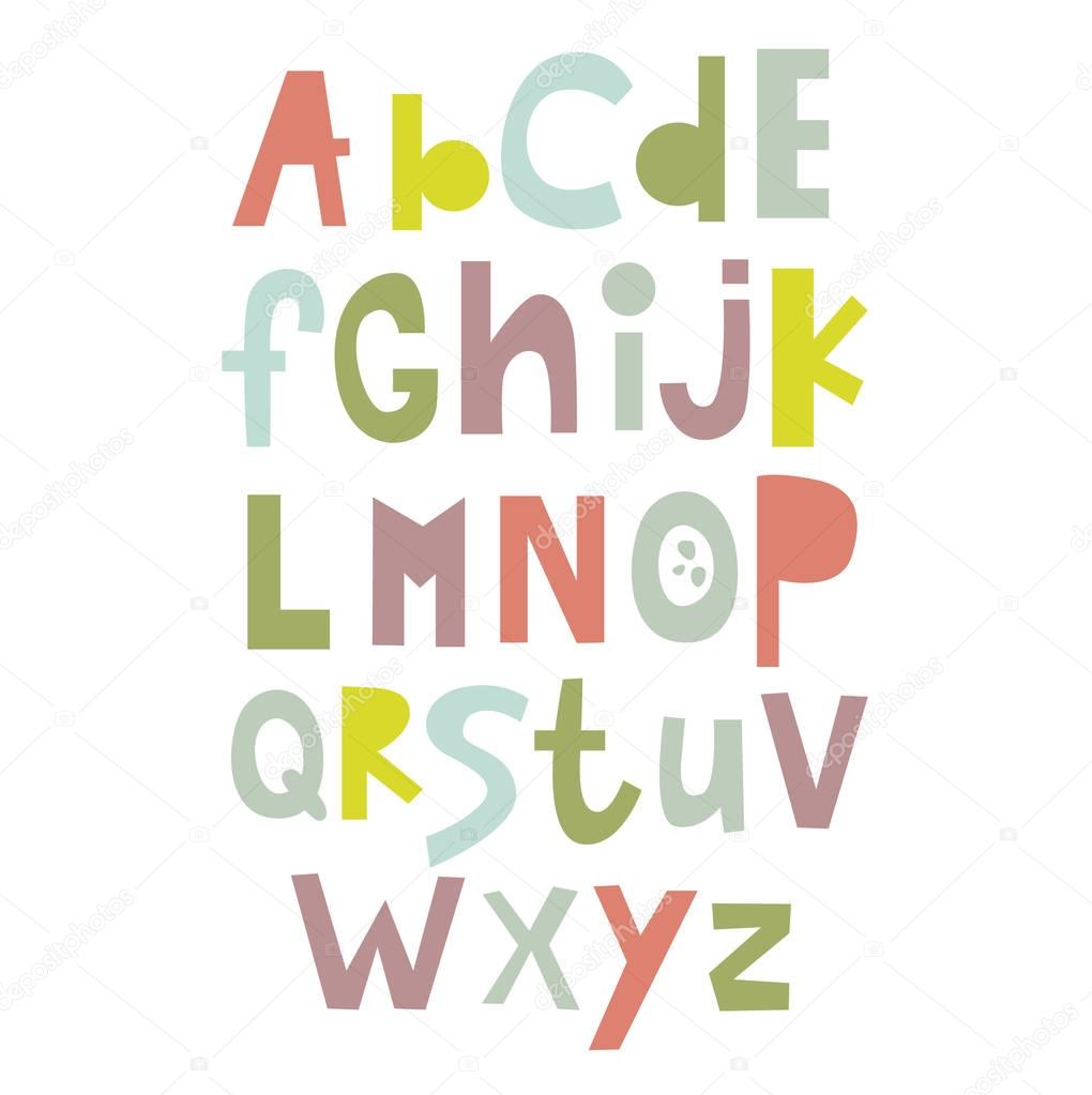  English alphabet. abc