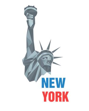 Bir New York vektör poster. 