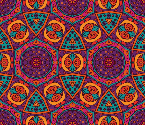 Patrón sin costura mosaico geométrico abstracto — Vector de stock