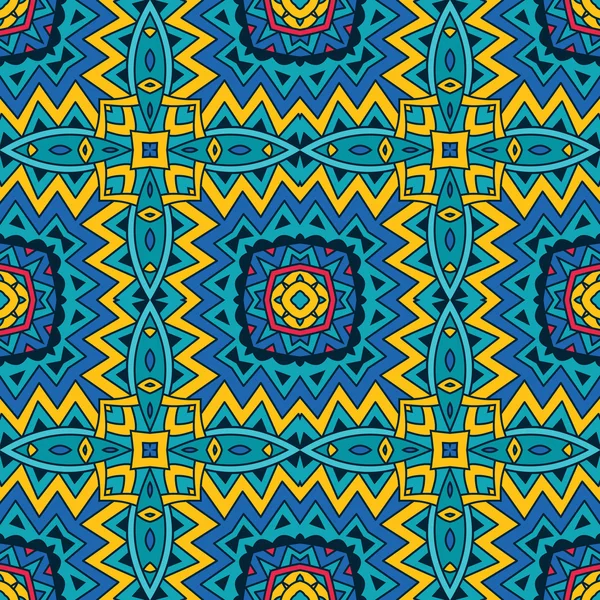 Modèle sans couture géométrique bleu — Image vectorielle
