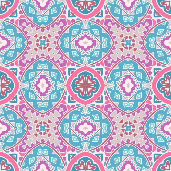 かわいいピンク幾何学装飾背景 — ストックベクタ