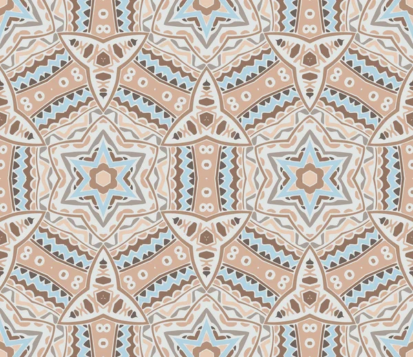 Ethnic geometric  seamless tribal  pattern — Stock Vector